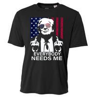 Trump Everybody Needs Me Cooling Performance Crew T-Shirt