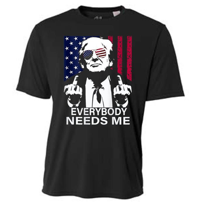 Trump Everybody Needs Me Cooling Performance Crew T-Shirt