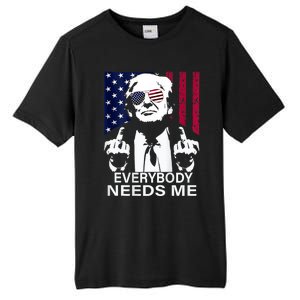 Trump Everybody Needs Me Tall Fusion ChromaSoft Performance T-Shirt