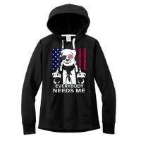 Trump Everybody Needs Me Women's Fleece Hoodie