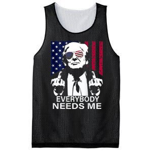 Trump Everybody Needs Me Mesh Reversible Basketball Jersey Tank