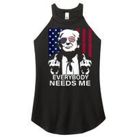 Trump Everybody Needs Me Women's Perfect Tri Rocker Tank