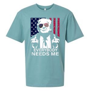 Trump Everybody Needs Me Sueded Cloud Jersey T-Shirt