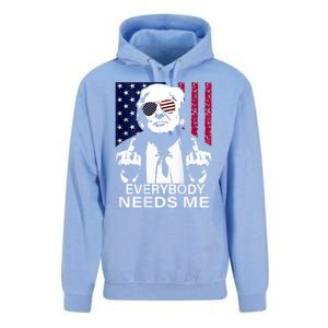 Trump Everybody Needs Me Unisex Surf Hoodie