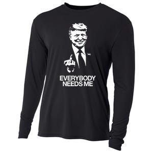 Trump Everybody Needs Me Cooling Performance Long Sleeve Crew