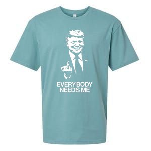 Trump Everybody Needs Me Sueded Cloud Jersey T-Shirt