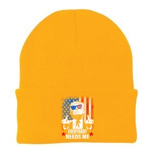 Trump Everybody Needs Me Knit Cap Winter Beanie