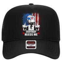 Trump Everybody Needs Me High Crown Mesh Back Trucker Hat