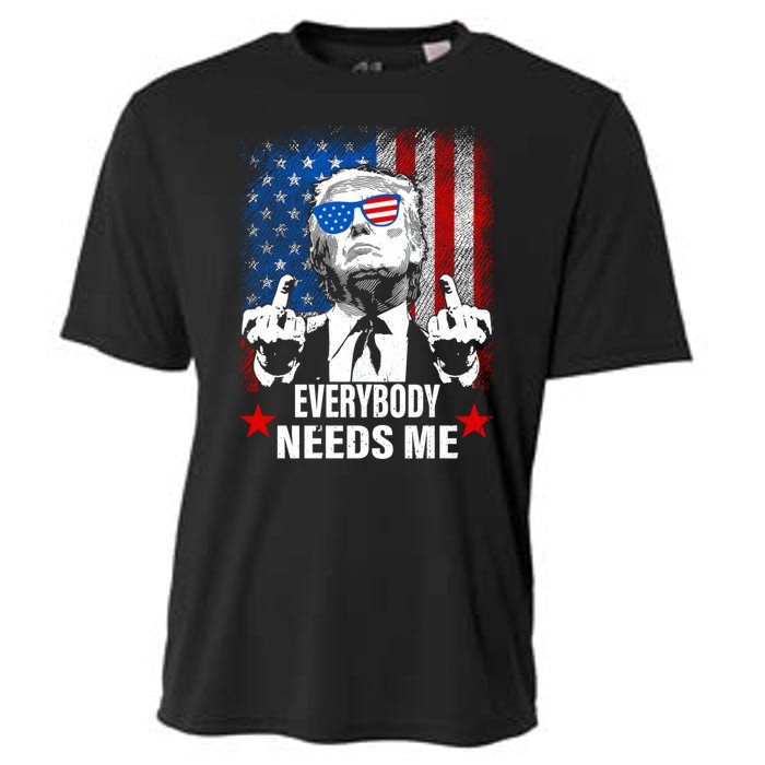 Trump Everybody Needs Me Cooling Performance Crew T-Shirt