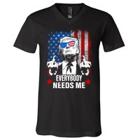 Trump Everybody Needs Me V-Neck T-Shirt