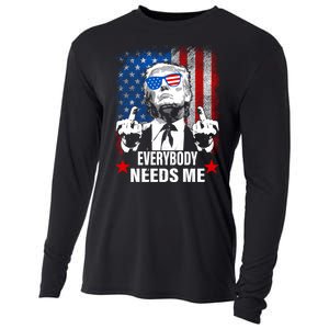 Trump Everybody Needs Me Cooling Performance Long Sleeve Crew