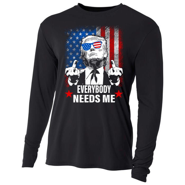 Trump Everybody Needs Me Cooling Performance Long Sleeve Crew