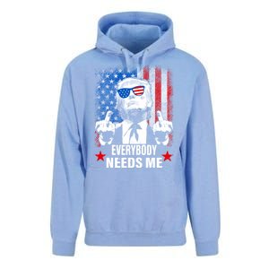 Trump Everybody Needs Me Unisex Surf Hoodie