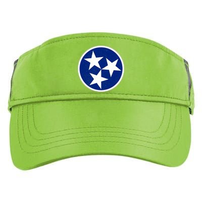 Tennessee Flag Vintage Distressed Adult Drive Performance Visor