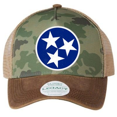 Tennessee Flag Vintage Distressed Legacy Tie Dye Trucker Hat