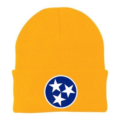 Tennessee Flag Vintage Distressed Knit Cap Winter Beanie