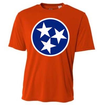 Tennessee Flag Vintage Distressed Cooling Performance Crew T-Shirt