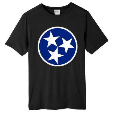 Tennessee Flag Vintage Distressed Tall Fusion ChromaSoft Performance T-Shirt