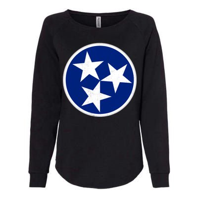 Tennessee Flag Vintage Distressed Womens California Wash Sweatshirt