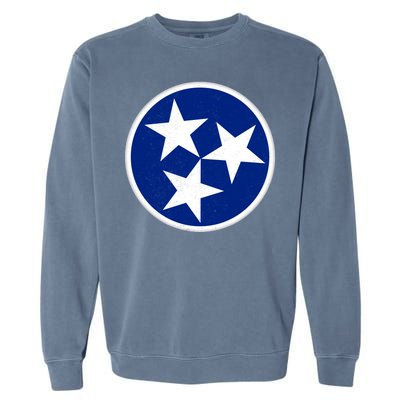 Tennessee Flag Vintage Distressed Garment-Dyed Sweatshirt