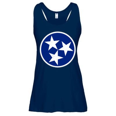 Tennessee Flag Vintage Distressed Ladies Essential Flowy Tank