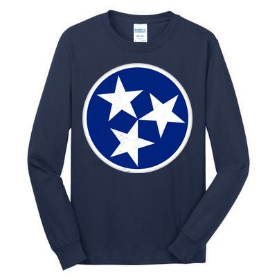 Tennessee Flag Vintage Distressed Tall Long Sleeve T-Shirt