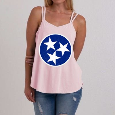 Tennessee Flag Vintage Distressed Women's Strappy Tank