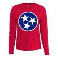 Tennessee Flag Vintage Distressed Womens Cotton Relaxed Long Sleeve T-Shirt