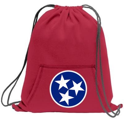 Tennessee Flag Vintage Distressed Sweatshirt Cinch Pack Bag