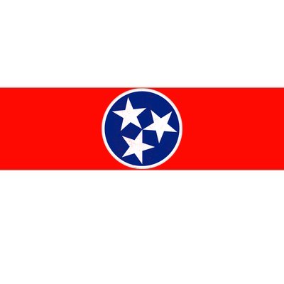 Tennessee Flag Vintage Distressed Bumper Sticker