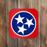 Tennessee Flag Vintage Distressed Coaster