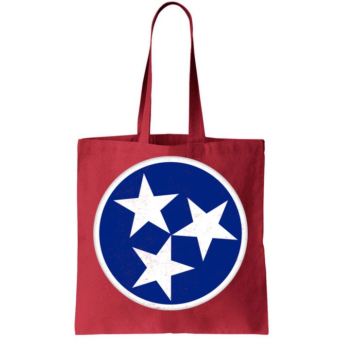 Tennessee Flag Vintage Distressed Tote Bag