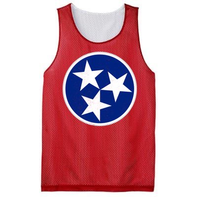 Tennessee Flag Vintage Distressed Mesh Reversible Basketball Jersey Tank