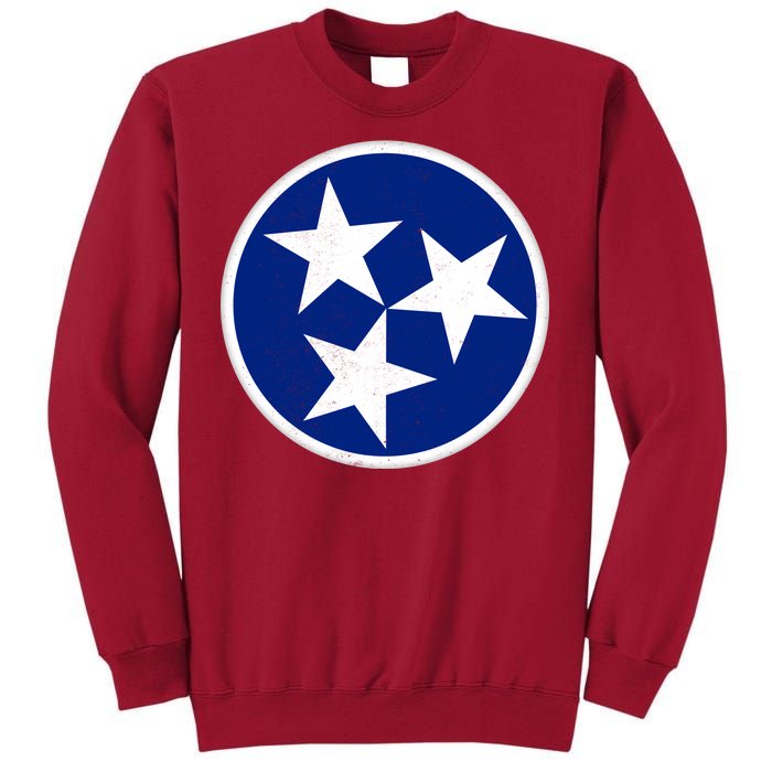 Tennessee Flag Vintage Distressed Tall Sweatshirt