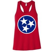 Tennessee Flag Vintage Distressed Women's Racerback Tank