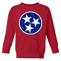 Tennessee Flag Vintage Distressed Toddler Sweatshirt