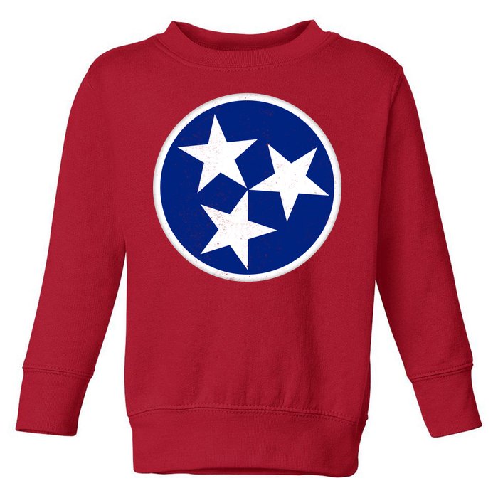 Tennessee Flag Vintage Distressed Toddler Sweatshirt