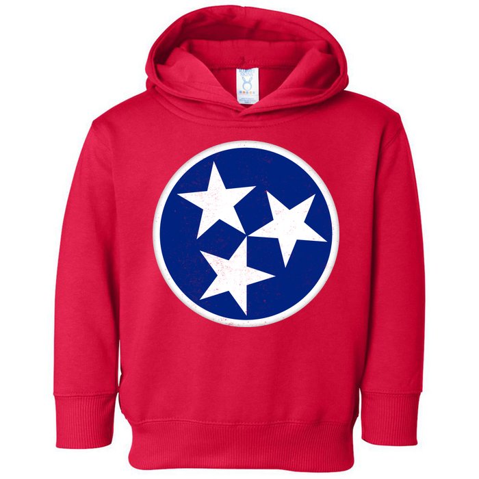 Tennessee Flag Vintage Distressed Toddler Hoodie