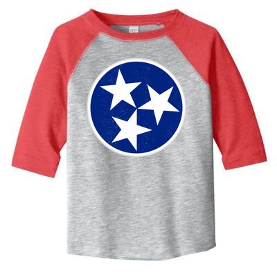 Tennessee Flag Vintage Distressed Toddler Fine Jersey T-Shirt