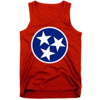 Tennessee Flag Vintage Distressed Tank Top