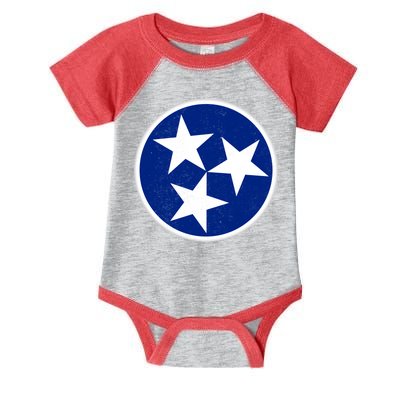 Tennessee Flag Vintage Distressed Infant Baby Jersey Bodysuit