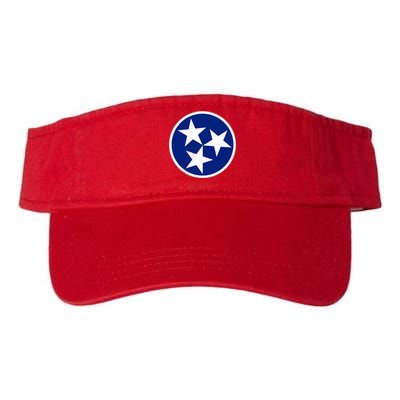 Tennessee Flag Vintage Distressed Valucap Bio-Washed Visor