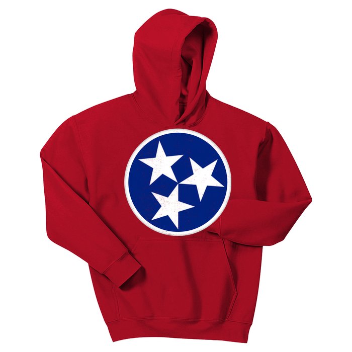 Tennessee Flag Vintage Distressed Kids Hoodie