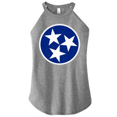 Tennessee Flag Vintage Distressed Women's Perfect Tri Rocker Tank