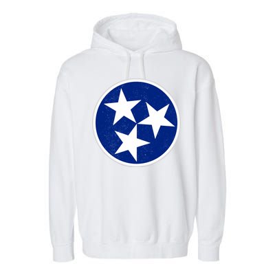 Tennessee Flag Vintage Distressed Garment-Dyed Fleece Hoodie