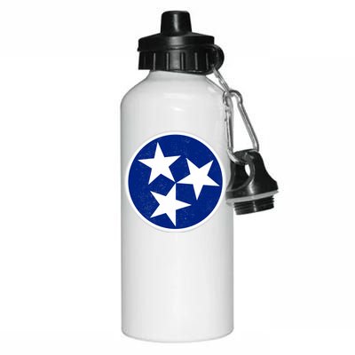 Tennessee Flag Vintage Distressed Aluminum Water Bottle