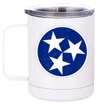 Tennessee Flag Vintage Distressed 12 oz Stainless Steel Tumbler Cup