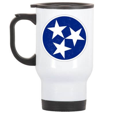 Tennessee Flag Vintage Distressed Stainless Steel Travel Mug