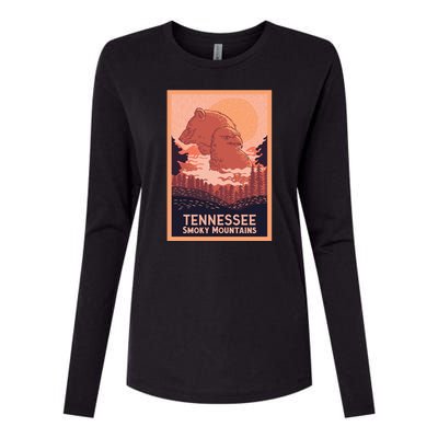 Tennessee Smoky Mountains Womens Cotton Relaxed Long Sleeve T-Shirt