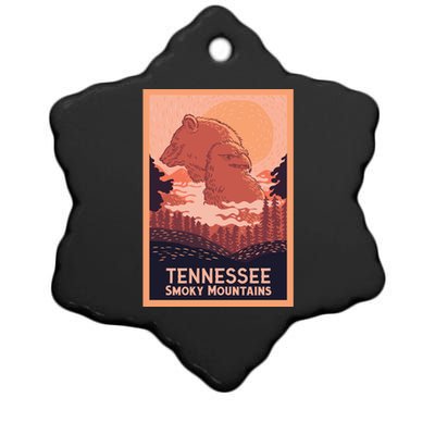 Tennessee Smoky Mountains Ceramic Star Ornament